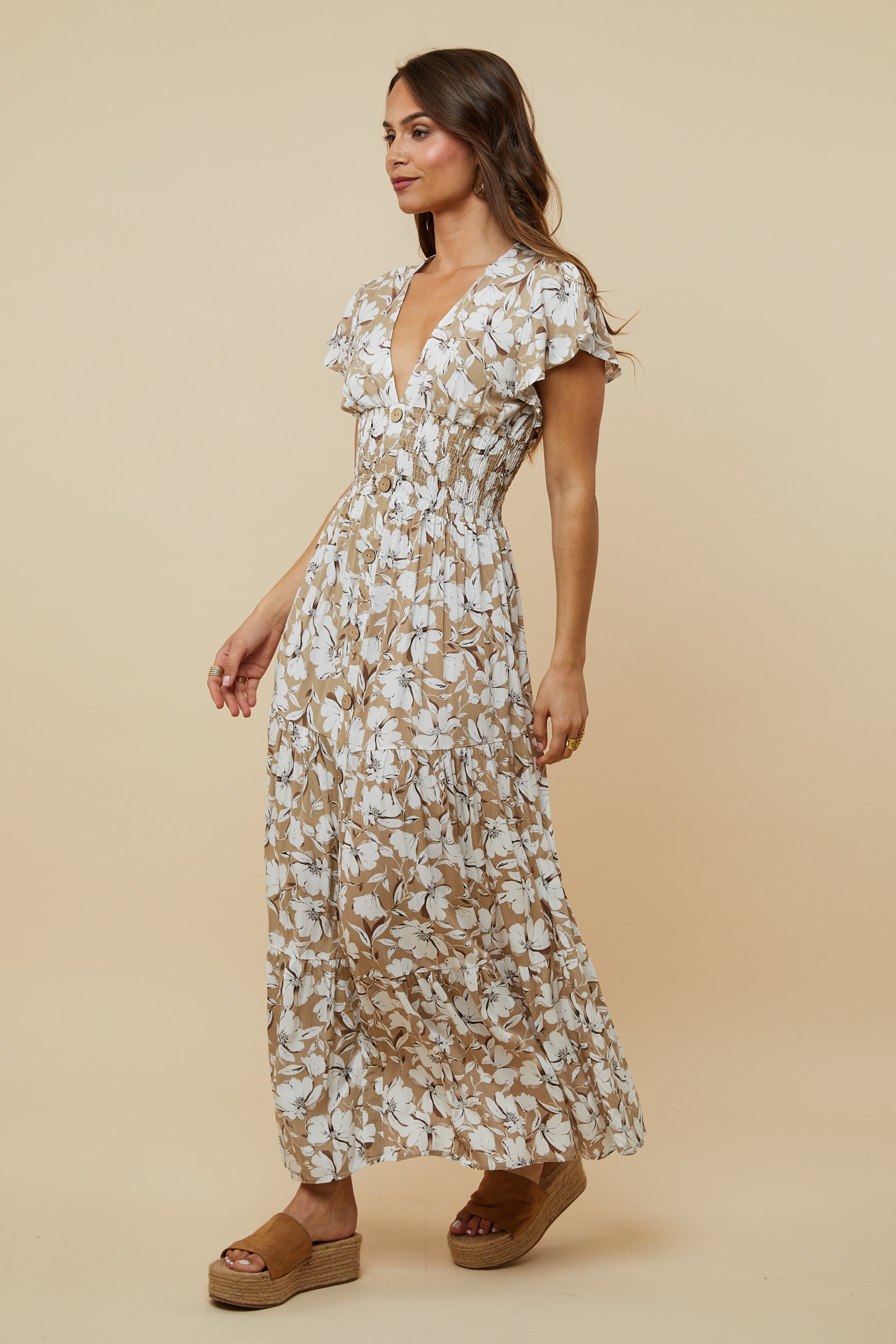 Dress - Taupe