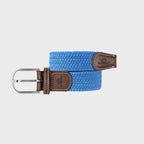 Ceinture Tressée Élastique Unie - Bleuet