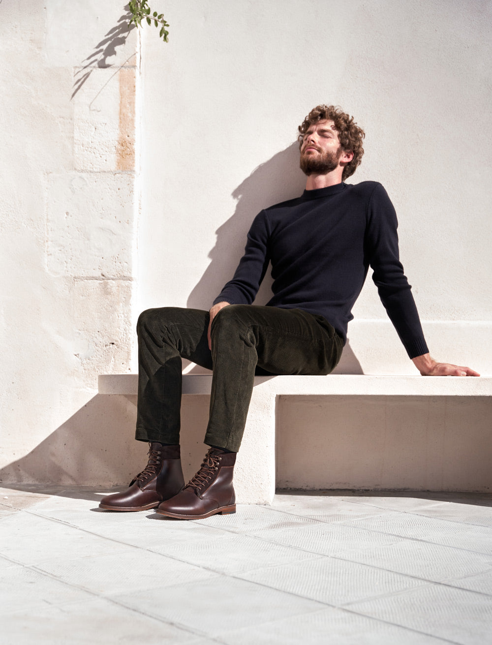 Combat Boots - Lined Combat Boots - Burgundy - Men