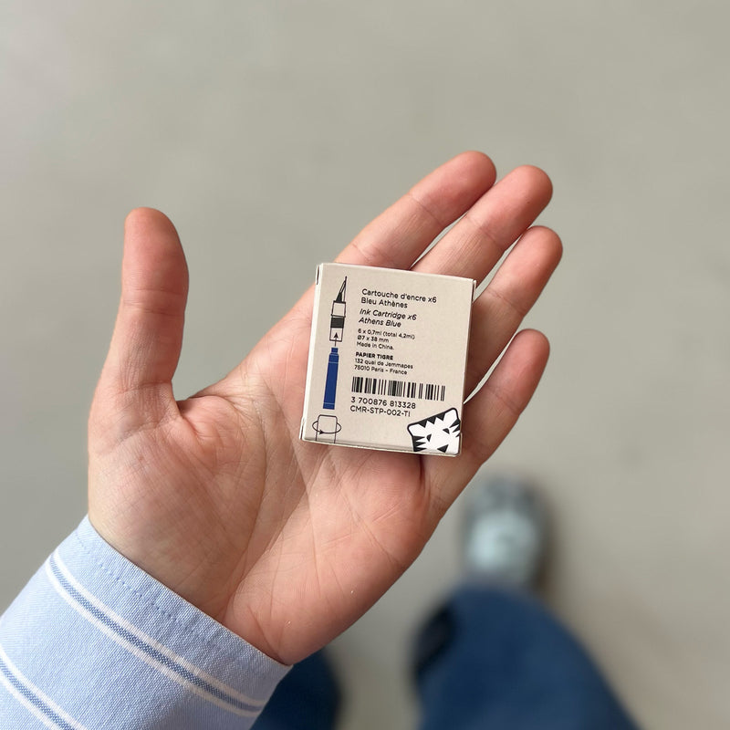 Pack De 6 Cartouches Stylo-Plume - Bleu Athènes