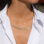 Collier " Scintillant " Or Jaune 375/1000