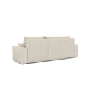 Sofá esquinero convertible - 4 plazas - Teo - Pana - Beige