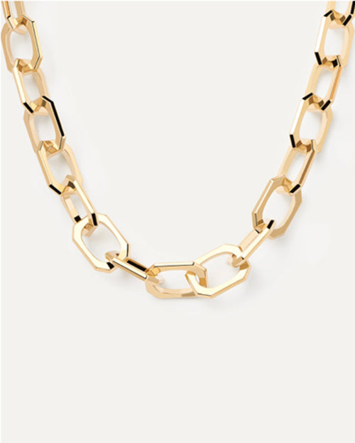 Large necklace Signature - Gold