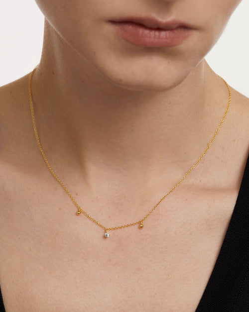 Love Triangle necklace - Gold