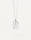 Necklace Mini Letter H - Silver