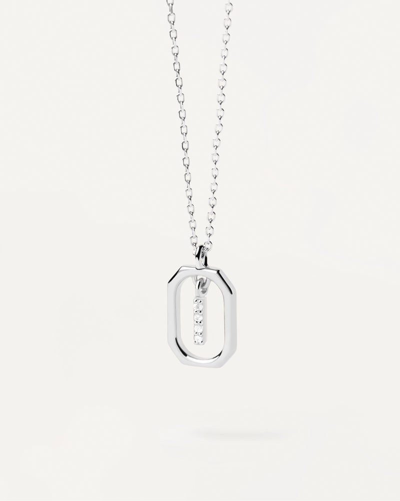 Necklace Mini Letter I - Silver
