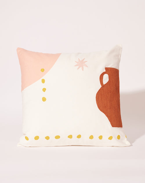 Coussin Cyclades Terracotta