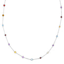 Mix Necklace - 375/1000 White Gold