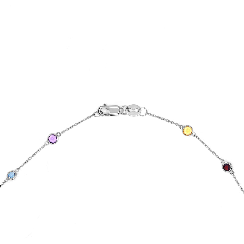 Mix Necklace - 375/1000 White Gold