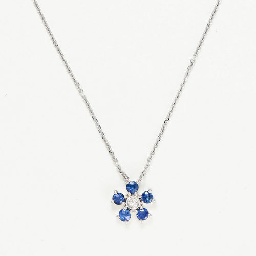Collar "Clematis" D0.03/1 S0.40/5 - Oro blanco