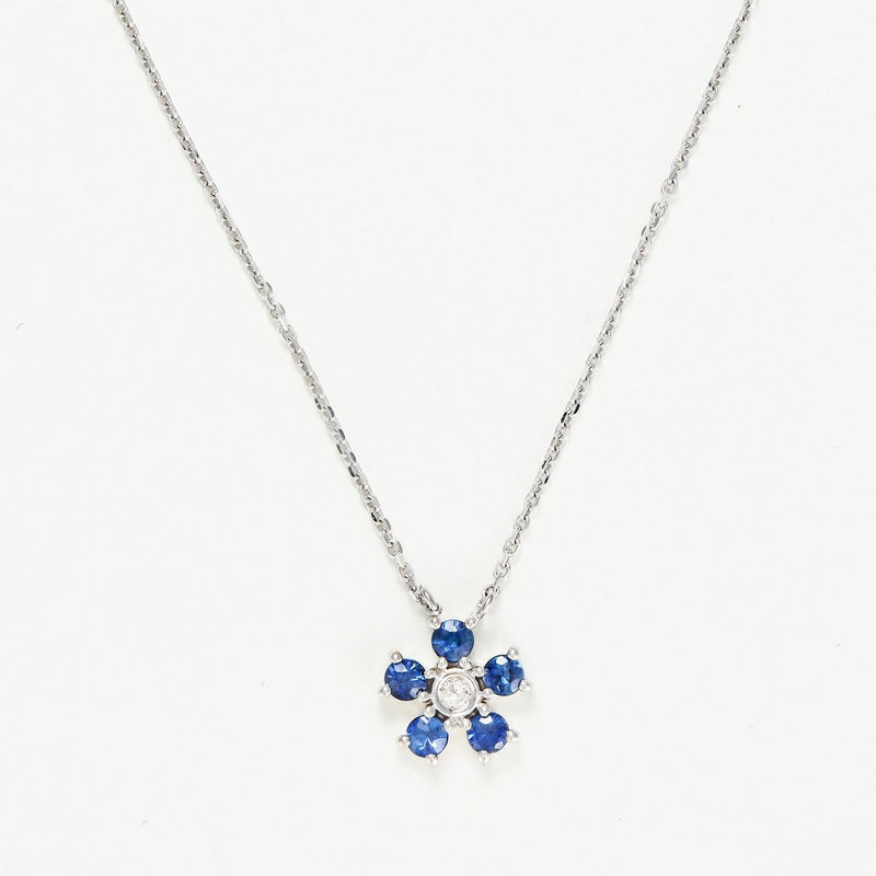 Collier "Clématite" D0,03/1 S0,40/5 - Or Blanc