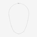 "Sunshine" Necklace with 0.22/7 Diamonds - 375/1000 White Gold