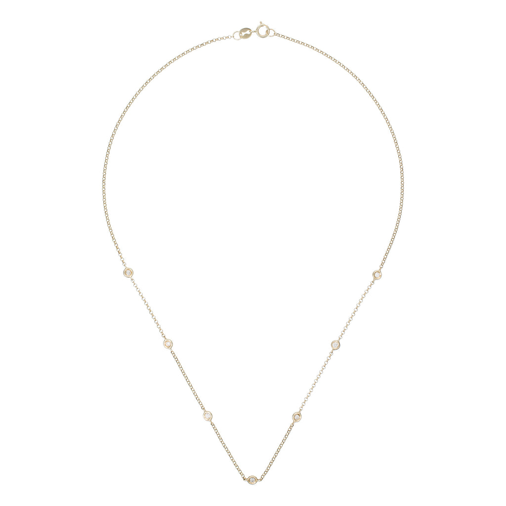 Collier "Sunshine" Diamants 0,22/7