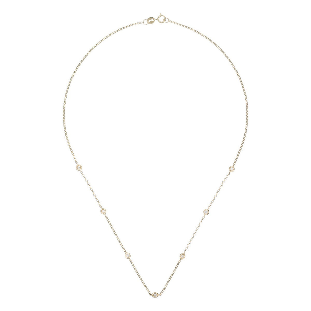 Collier "Sunshine" Diamants 0,22/7 - Or Jaune