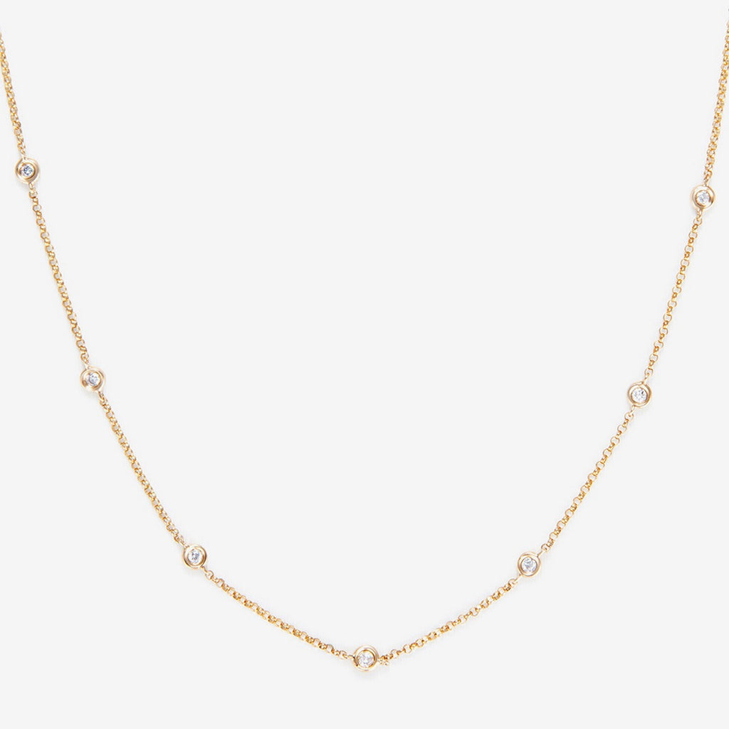 Collier "Sunshine" Diamants 0,22/7 - Or Jaune