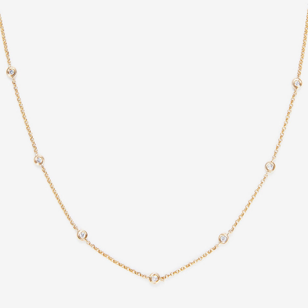 Collier "Sunshine" Diamants 0,22/7 - Or Jaune