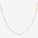 "Sunshine" Necklace with 0.22/7 Diamonds - 375/1000 Yellow Gold