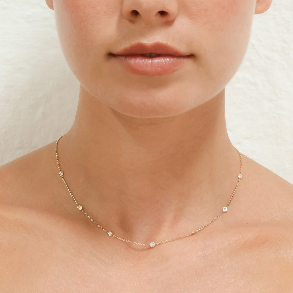 Collier "Sunshine" Diamants 0,22/7 - Or Jaune