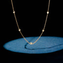 Necklace "Sunshine" D0,22/7 - Yellow gold 375/1000