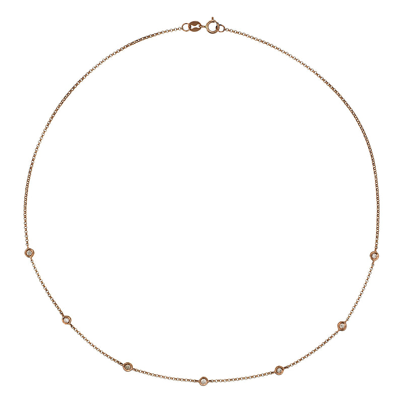 Collier "Sunshine" Diamants 0,22/7