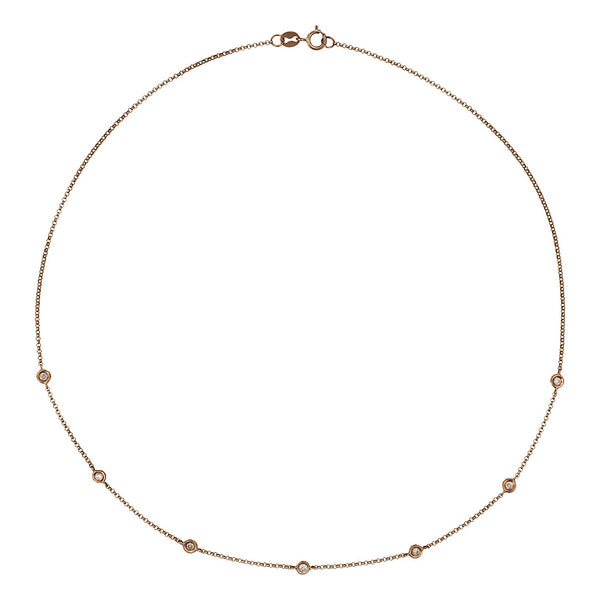Collier "Sunshine" Diamants 0,22/7