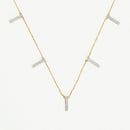 Necklace "Barrettes Pendantes" D0,13/40 - Yellow gold 375/1000