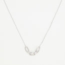 Collier "Sorina" D0,13/24 - Or Blanc 375/1000