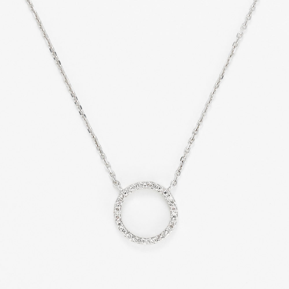 "Ronda" necklace D0.035/10 - 375/1000 White Gold