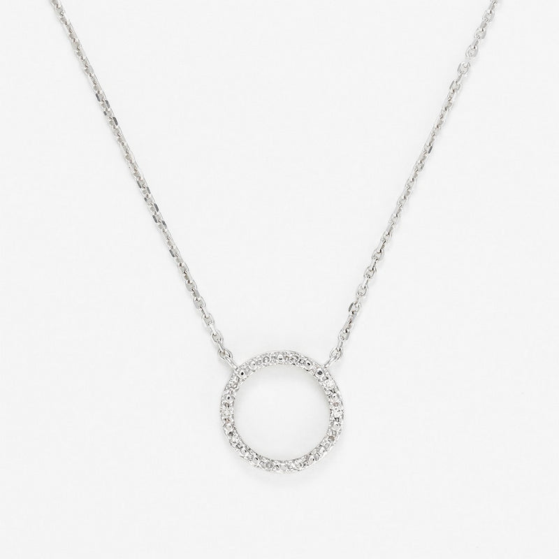 "Ronda" necklace D0.035/10 - 375/1000 White Gold
