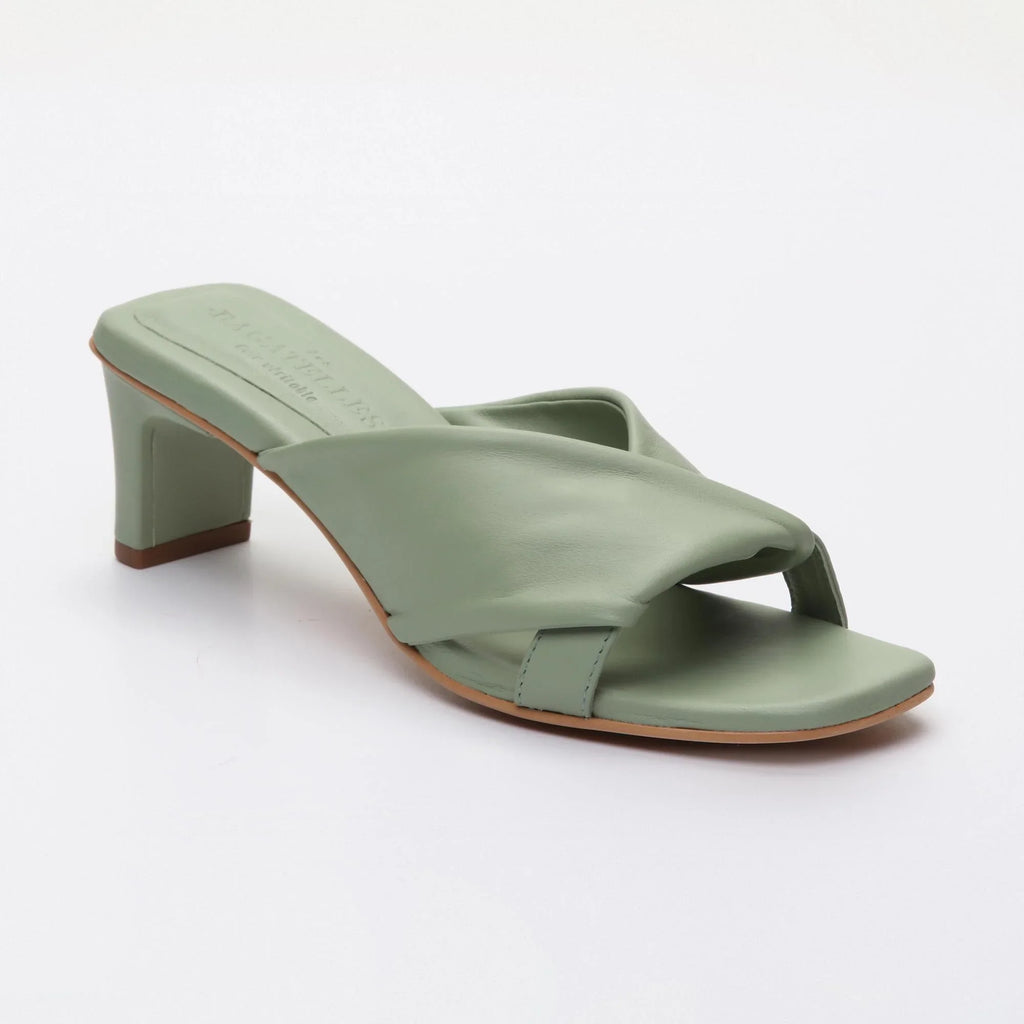 Coahoma Heeled Sandals - Light Green