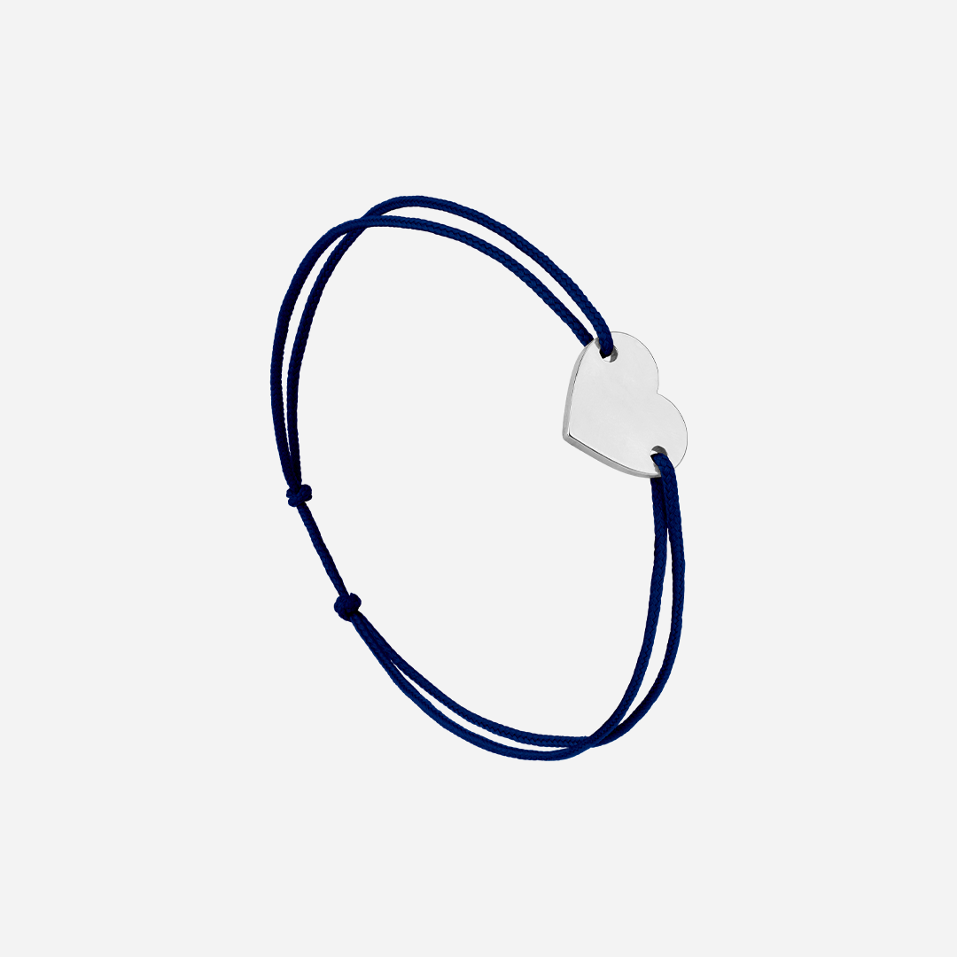 Bracelet Coeur Bleu Nuit  - Bleu Nuit
