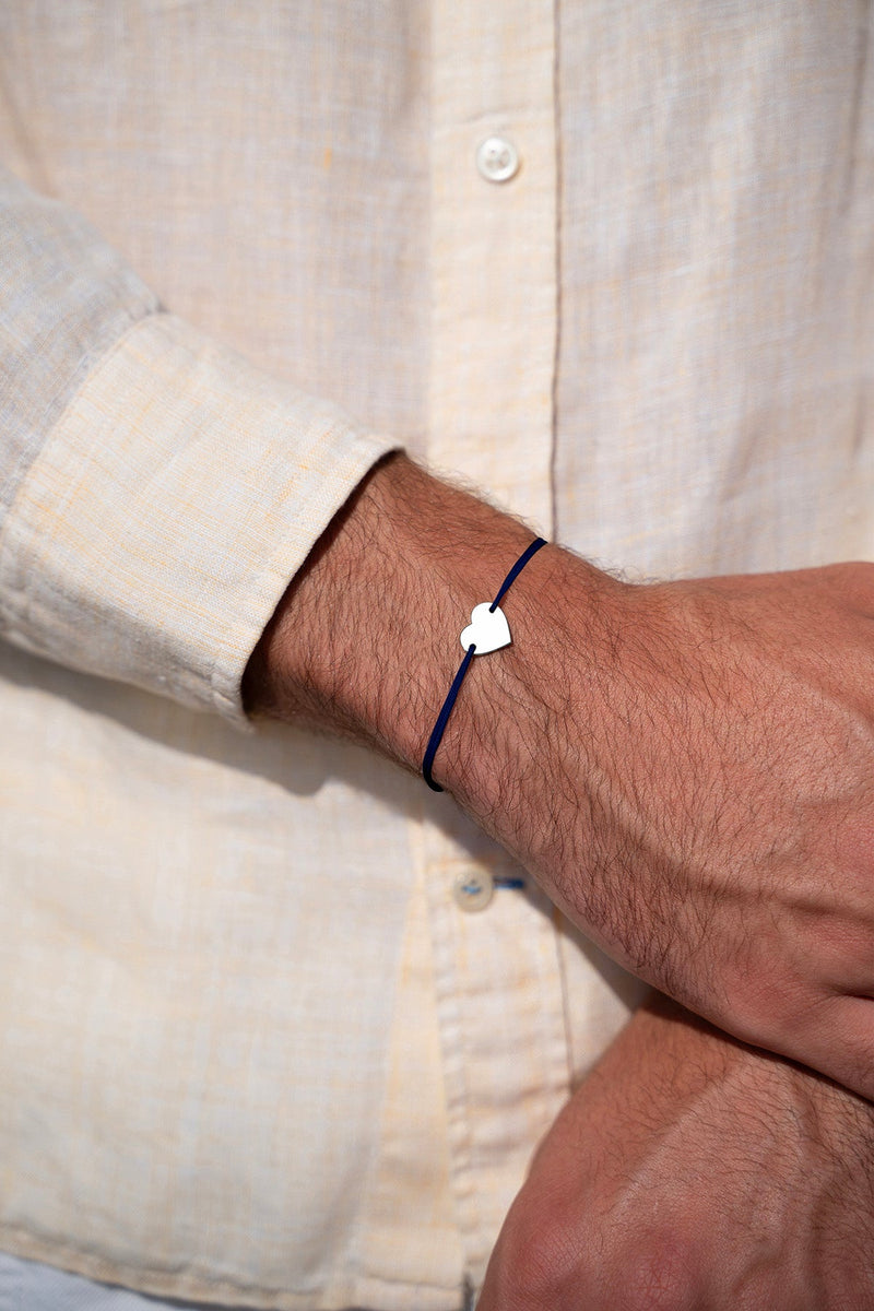 Bracelet Coeur Bleu Nuit - Bleu Nuit
