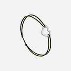 Bracelet Coeur Vide Kaki - Kaki