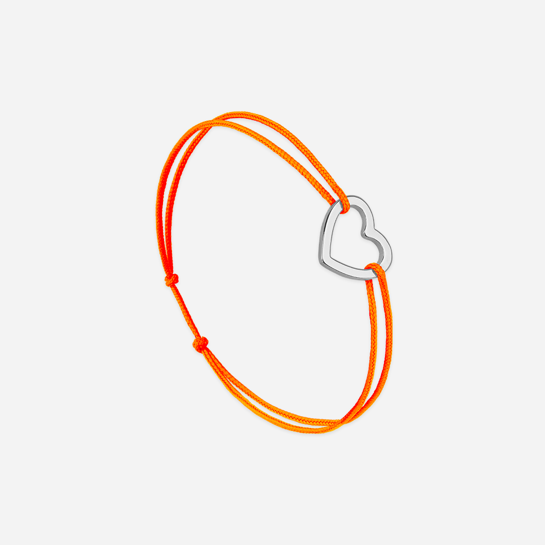 Pulsera Corazón Vacío Naranja - Naranja