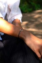 Bracelet Coeur Vide Noir - Noir