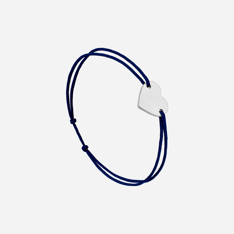 Bracelet Coeur Bleu Nuit - Bleu Nuit