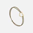 Bracelet Coeur Vide Taupe - Taupe