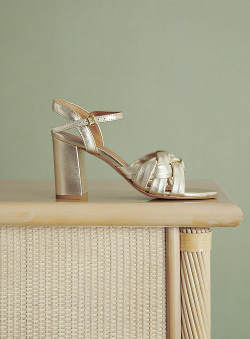 COE GOLD HEEL SANDALS PETITE MENDIGOTE