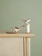 SANDALES A TALONS DORE COE PETITE MENDIGOTE