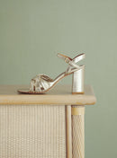 SANDALES A TALONS DORE COE PETITE MENDIGOTE