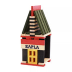 Kapla - Confezione Trattore Naturale, Nero, Rosso, Giallo, Verde