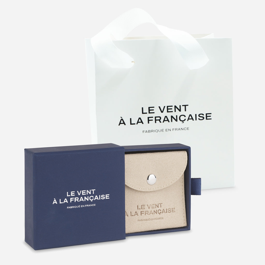 Caja De Embalaje Y Bolsa Le Vent À la Française - Azul Y Blanco