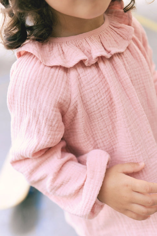 Blouse - Mamour Rose Coton