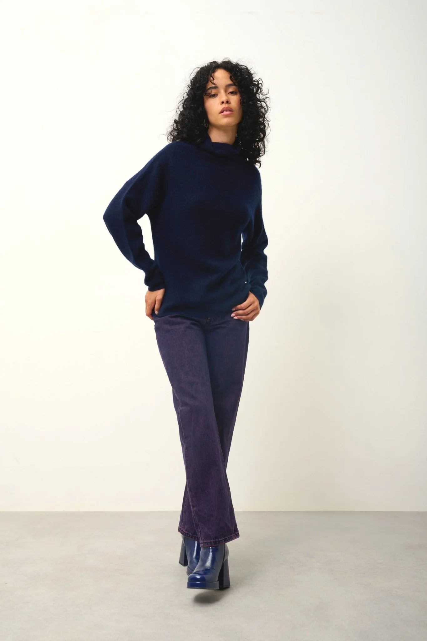 Jersey de cuello alto - Collin - Navy