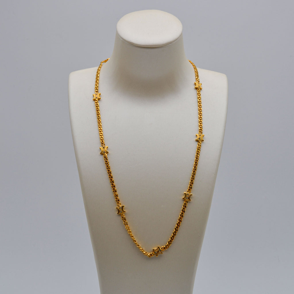 Collier Céline Plaqué Or Chaîne Triomphe