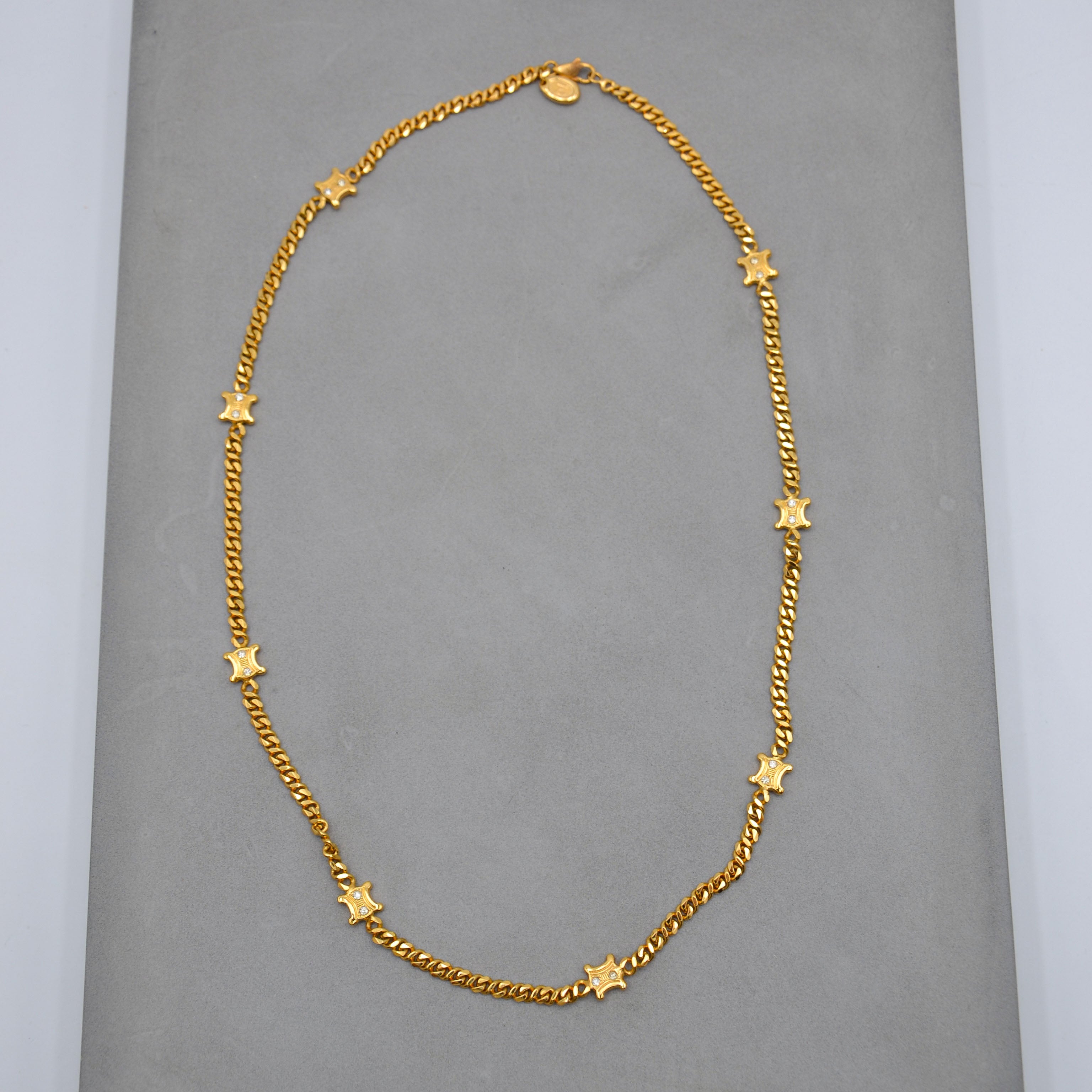Collier Céline Plaqué Or Chaîne Triomphe