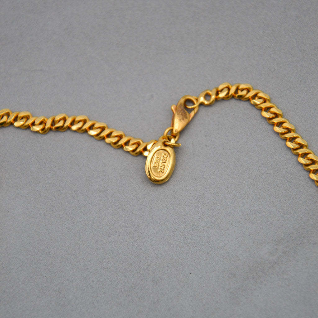 Collier Céline Plaqué Or Chaîne Triomphe