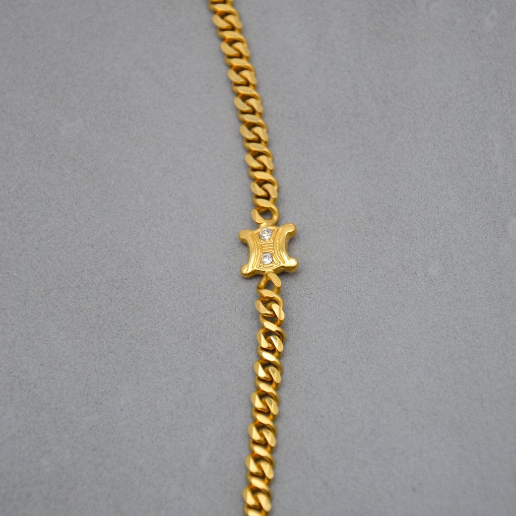Collier Céline Plaqué Or Chaîne Triomphe