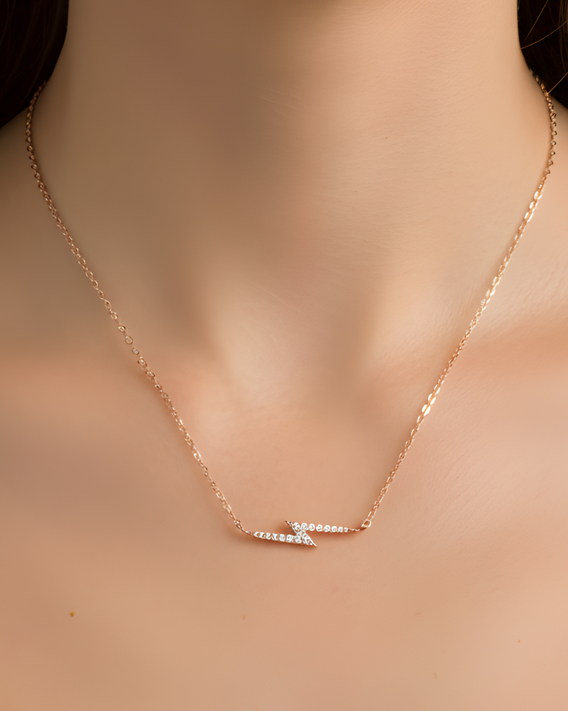 Collier Éclair - Rose