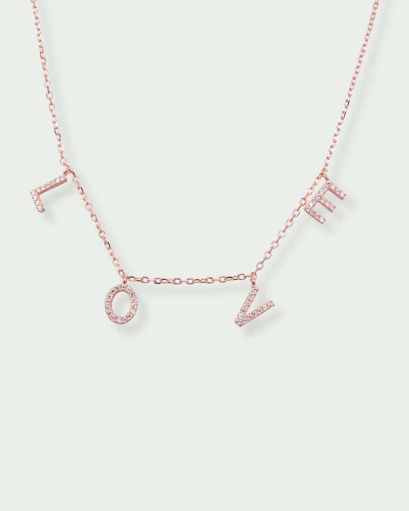 Collier Love - Rose